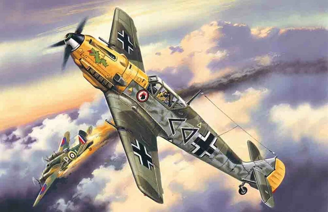 Messerschmitt Bf 109e-4, Allemand WWII Fighter 1:72 Plastique Model Kit Icm