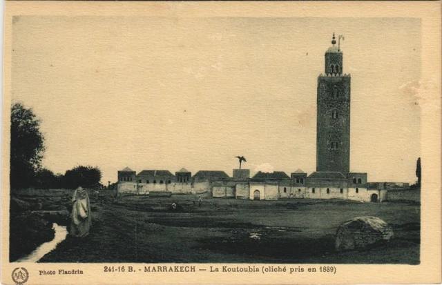 CPA AK MARRAKECH La Koutoubia (shot taken in 1889) Flanders (37866)