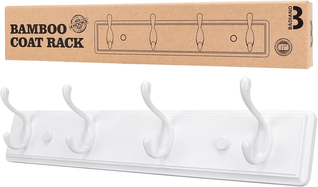 Wall Mount Coat Rack, Mounted Organizer for Closet,Bathroom, Entryway, Hallway,