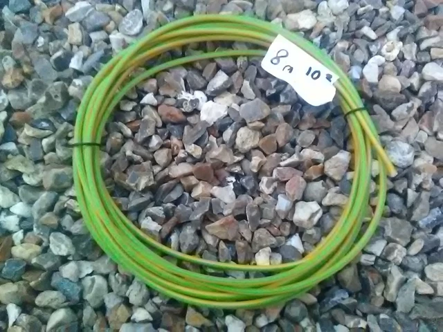 Cable de mise a la terre  H07VR vert / jaune 10 mm2  8 mètres 2