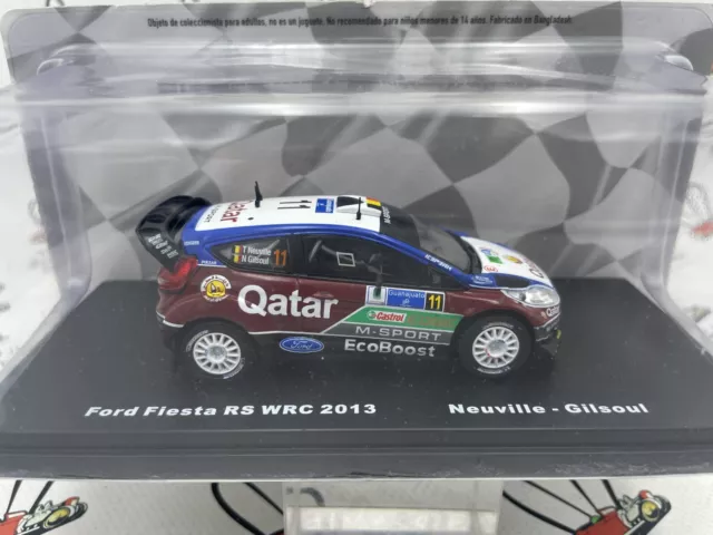 Die Cast " Ford Fiesta Rs WRC 2013 Neuville - Gilsoul " Salvat 1/43