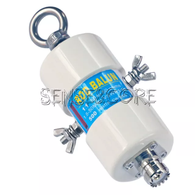 1:1 Waterproof HF Balun Bands (1 - 50MHz) 500W for Antenna Rod Balun 160m - 6m