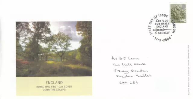 (92757) GB England FDC 40p Definitive London 2004