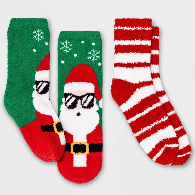 Bambini' XS/S 2pk Cool Babbo Comodo Calzini - Wondershop Rosso/Verde Vacanza