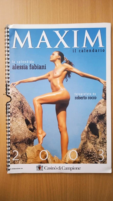 Calendario Alessia Fabiani 2003 Maxim • Rocco