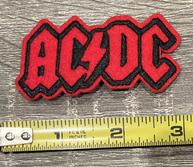 ACDC Patch Rock Band Metal Jacket Sew on Iron on 80s Ac/dc Gift