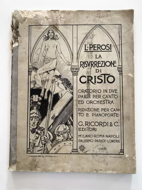 La Risurrezione Di Cristo Perosi Ricordi Editori 1899