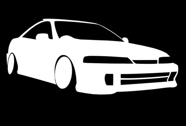 Integra DC2 Decal Sticker Honda Acura Outline Silhouette JDM Front RHD  Type R