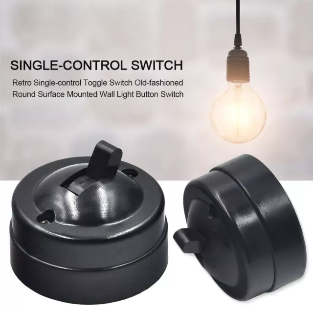 Old-fashioned Surface Button Switch Single-control Switch Toggle Switch Light