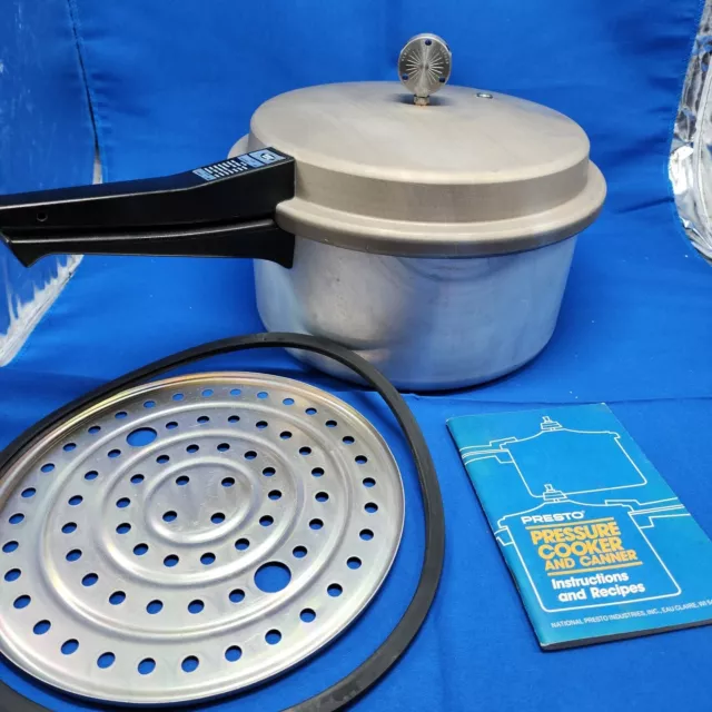 Vintage 12 QT Mirro-Matic Pressure Cooker (TESTED) + Kerr Kollection C  DESCRIP