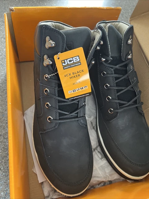 JCB 4CX SAFETY Hiker Work Boots Black Honey Sizes 4 12 Men Steel Toe Cap Shoes 51.85 PicClick UK