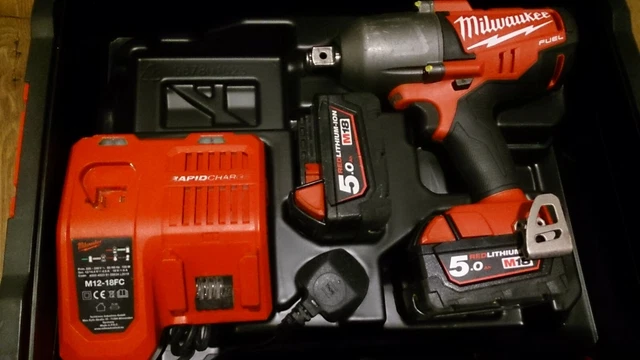 MILWAUKEE M18 CHIWF34 502C FUEL 3 4 inch Impact Wrench 2 x 5.0Ah