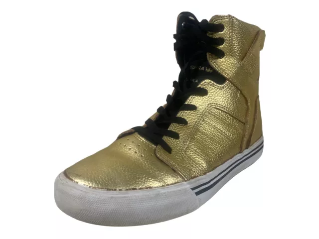 Supra Muska 001 Kid's Skytop SK13051 Metallic Skateboard Sneakers/Shoes Size 4.5