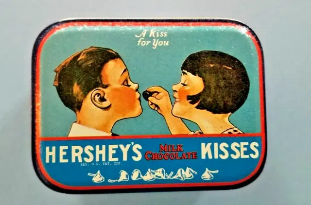 Hershey's Kisses Vintage/Retro Advertising Tin - Bristol Ware - 1993 - Preowned