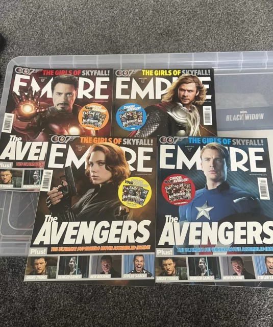 Avengers 2012 Empire Magazine Set Marvel Studios