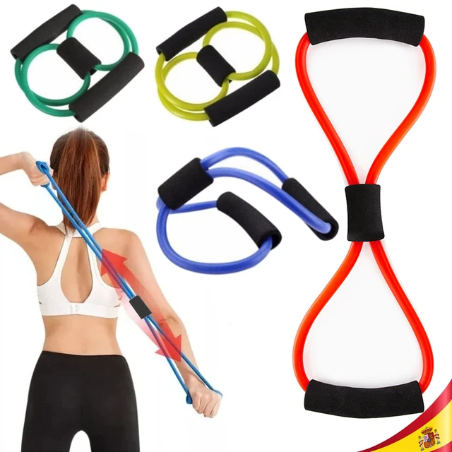 Kit Bandes De Résistance 6 Tubes Avec Plateforme Double – Rose, Pour Sport Maison