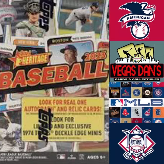 2023 Topps Heritage TEAM SETS MLB Teams RC League Leaders YOU CHOOSE!