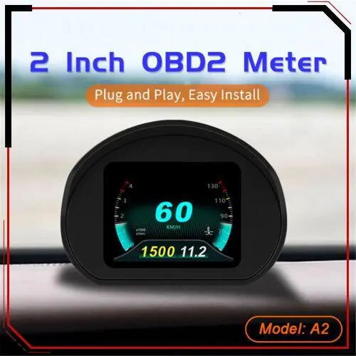 New HUD OBD2 Car Digital Speedometer Gauge On-board Computer Auto Diagnostic