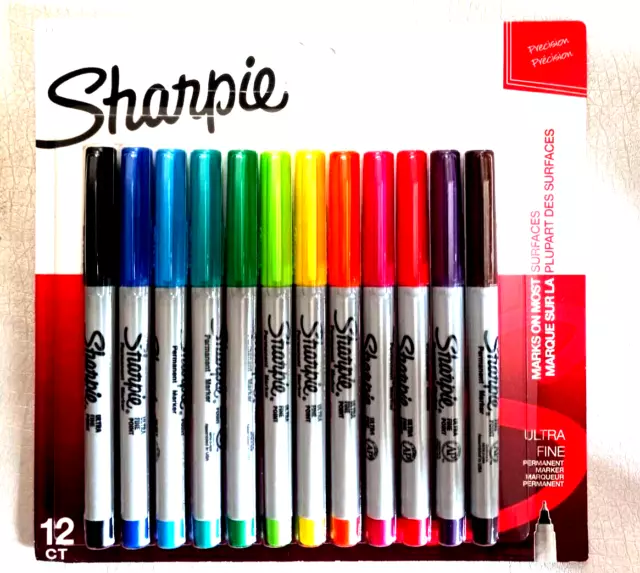 Sharpie Permanent Markers, Ultra-Fine and Fine Point Assorted