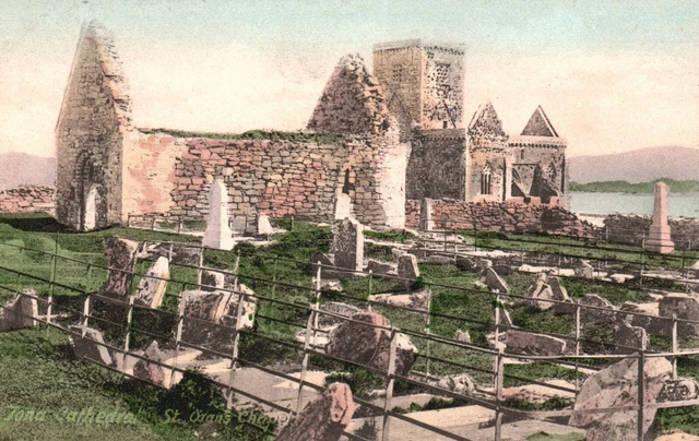 Vintage Postkarte - Iona Kathedrale St. Orans Kapelle Friths Serie unverpostet