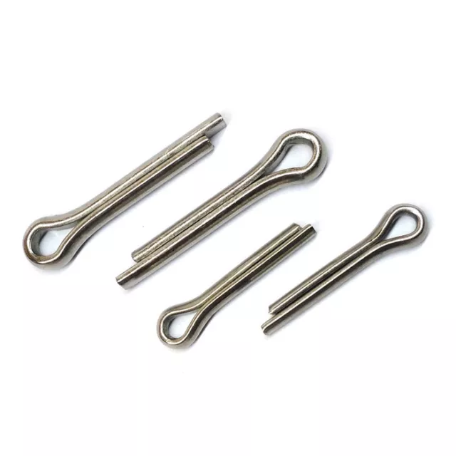 144pc Cotter Pin Set Metal Fastening Tie Clip Hardened Steel Tapered Attachment