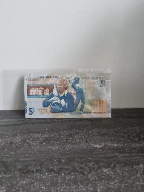 Jack Nicklaus Banknote ~ Scotland Five Pounds £5 2005