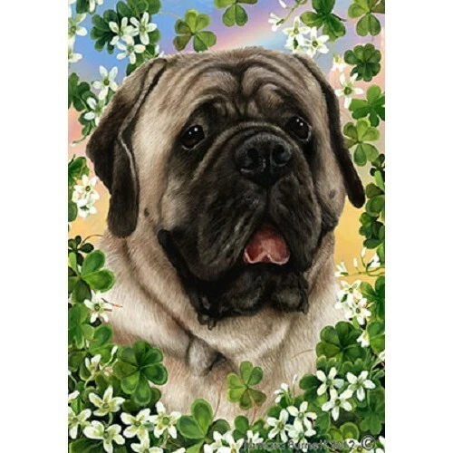 Clover Garden Flag - Silver Mastiff 312771