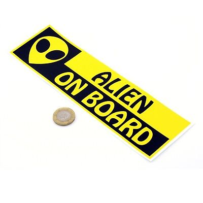 Alien On Board Funny Car Window Bumper Laptop Sticker Paul Movie Vinyl Decal