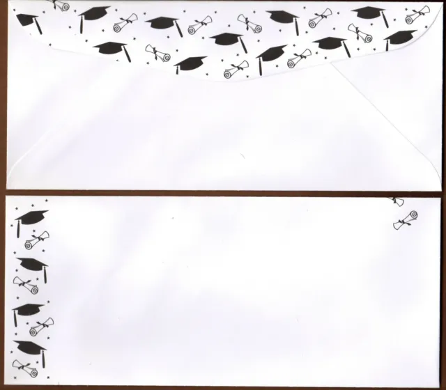 SET OF 12 CLEAR ENVELOPES SELF-SEAL FOR A HALF-FOLD 8.5X11 SHEET