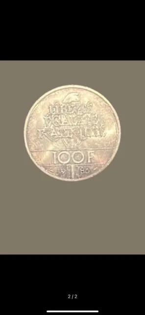 piece de monnaie france 100 ans, 100 eme anniversaire