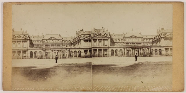 Paris -rat D’Zustand Frankreich Foto Stereo L6n10 Vintage Albumin c1865