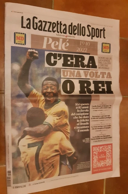 La Gazzetta Dello Sport édition Pele - 30/12/22 - NEUVE Jamais Lue