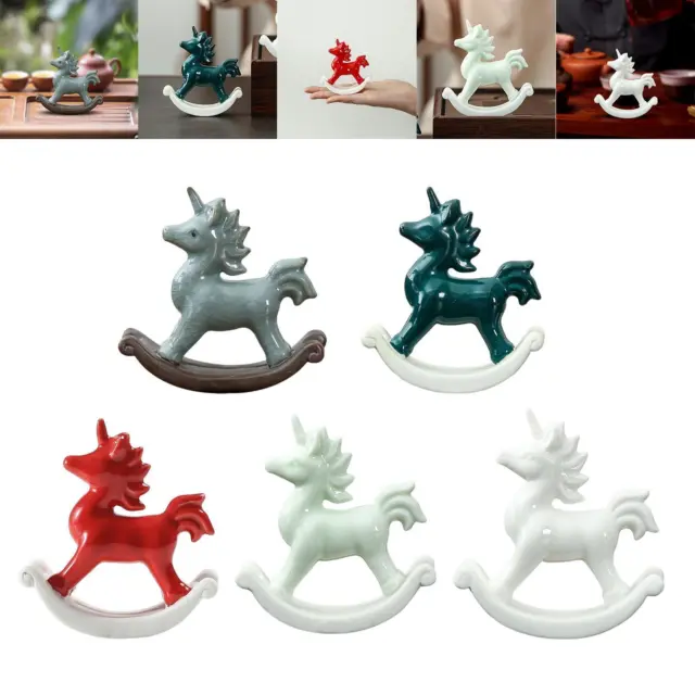 Keramik-Pferdefigur, Dekorationsgrafik für Esszimmer-Arbeitsplattenbar