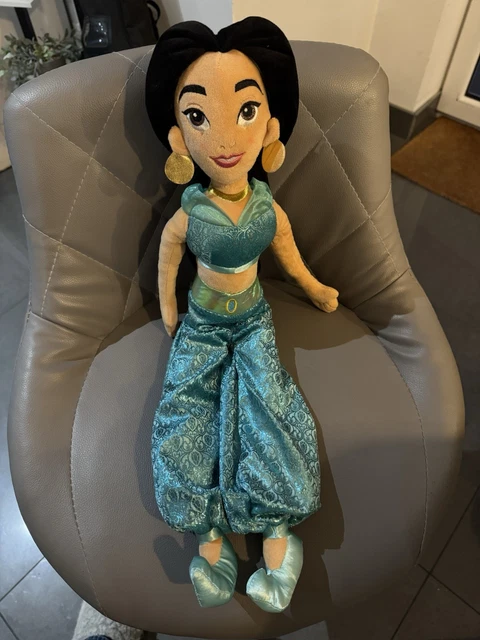 DISNEY STORE PRINCESS Jasmine Aladdin Large Soft Toy Doll Plush 22 ...