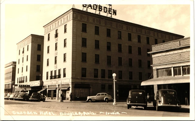 GADSDEN HOTEL real photo postcard rppc DOUGLAS ARIZONA AZ rare view