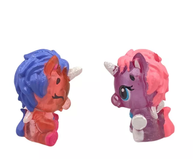 2 Hatchimals CollEGGtibles Minis Unikeet Twin Translucent Unicorns Figures