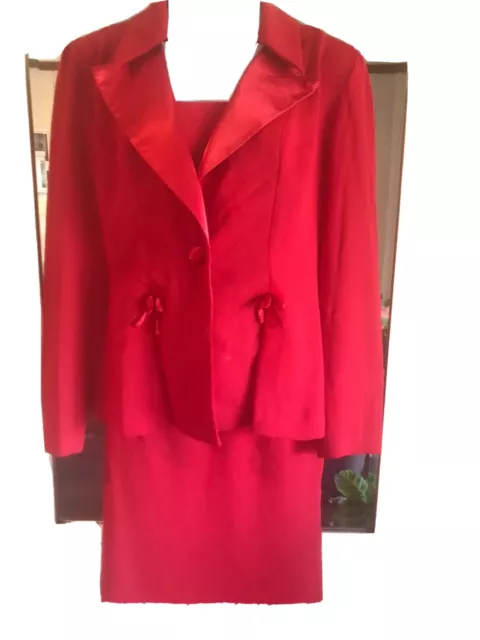 Woman’s Suit In Red, Size 10