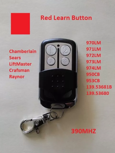 Craftsman Garage Door Opener Comp Mini Remote Control  For Red Smart Button