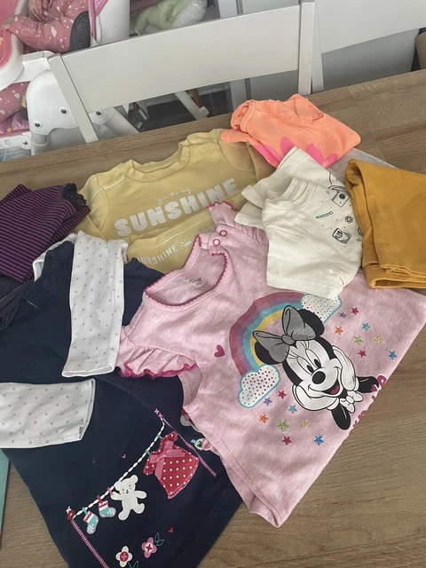 #02 girls large clothes bundle 6-9 mths brands like gap next George Disney baby