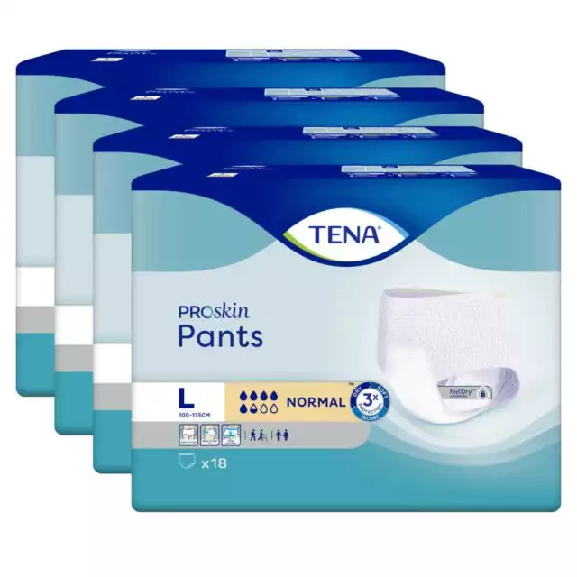 TENA Pants Normal Large / L - 4 x 18 = 72 Stück (1 Karton)