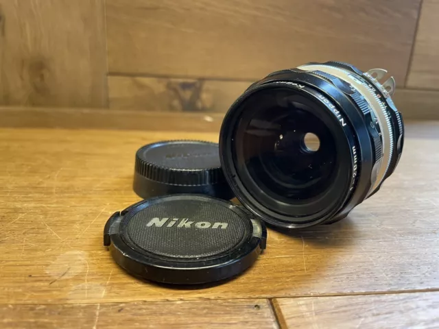 Casi Mint : Ai Convertida Nikon Nikkor H Auto 28mm F/3.5 Lente Gran Angular / JP