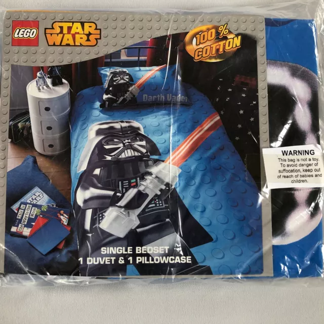 Lego Star Wars Single Duvet Set- New- 100% Cotton, Free Shipping Bed Set