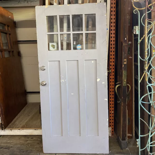 craftsman and Style front door right swing 78.5 x 36 eight pane glass