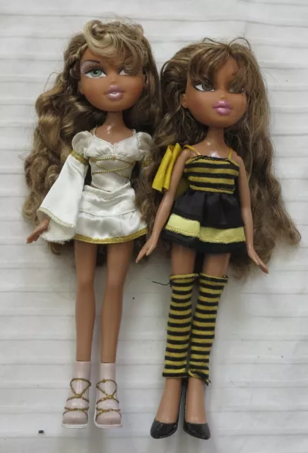 2 X BRATZ Costume Party Dolls  Angel and Bee Yasmin $60.00