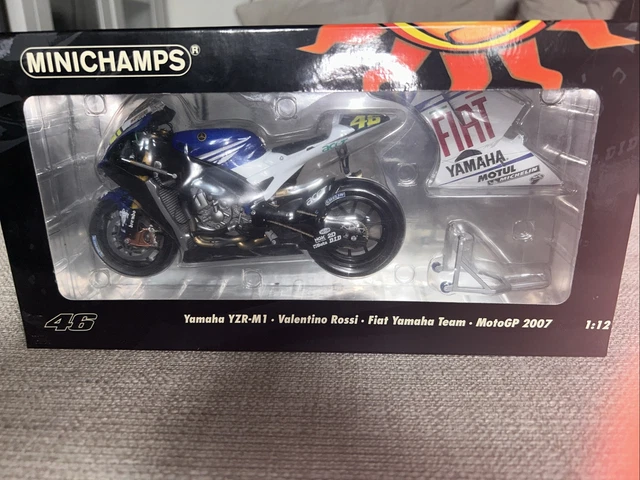 Yamaha M1 Rossi 2021 Valence DERNIÈRE COURSE - minichamps 1/12 122213246 eBay