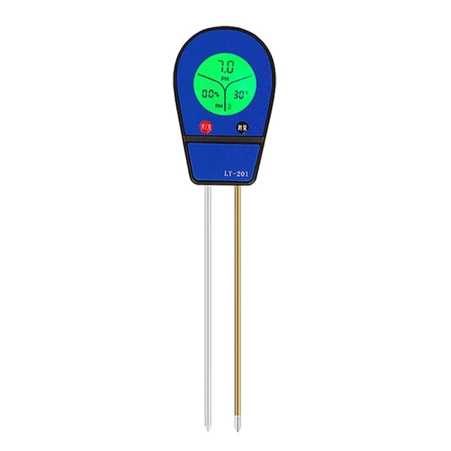 Upgrade Soil pH Meter LCD Display Compact- 3-in-1 Soil Moisture/ Temp/pH Tester