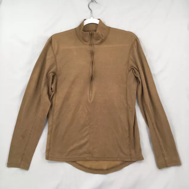 US Military Sekri PCU Level 1 Long Sleeve Brown Shirt Size Medium USA Made