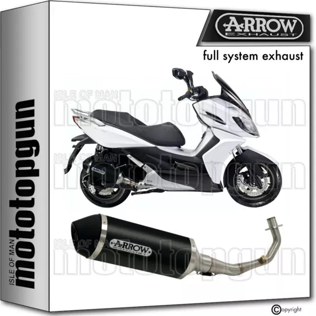 Arrow Full Exhaust Ok Urban Black Aluminium Kymco K-Xct 125 I 2015 15