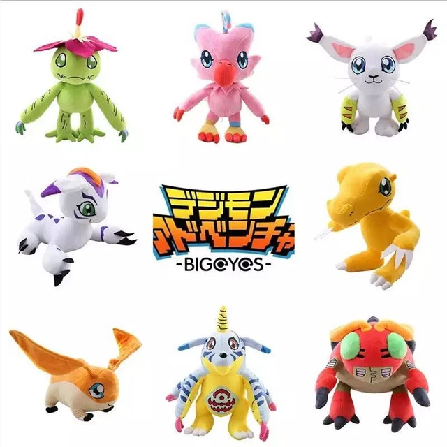 DIGIMON TOY PLUSH Agumon Tailmon Stuffed Animal Collection Fans