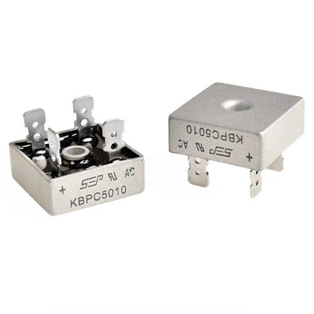 50A 1000V Metal Case Single Phases Diode Bridge Rectifier KBPC5010! Wa
